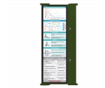 WhiteCoat Clipboard® Trifold - Army Green Cardiology Edition